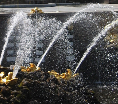 Figure 9 Fountains running with wine and water